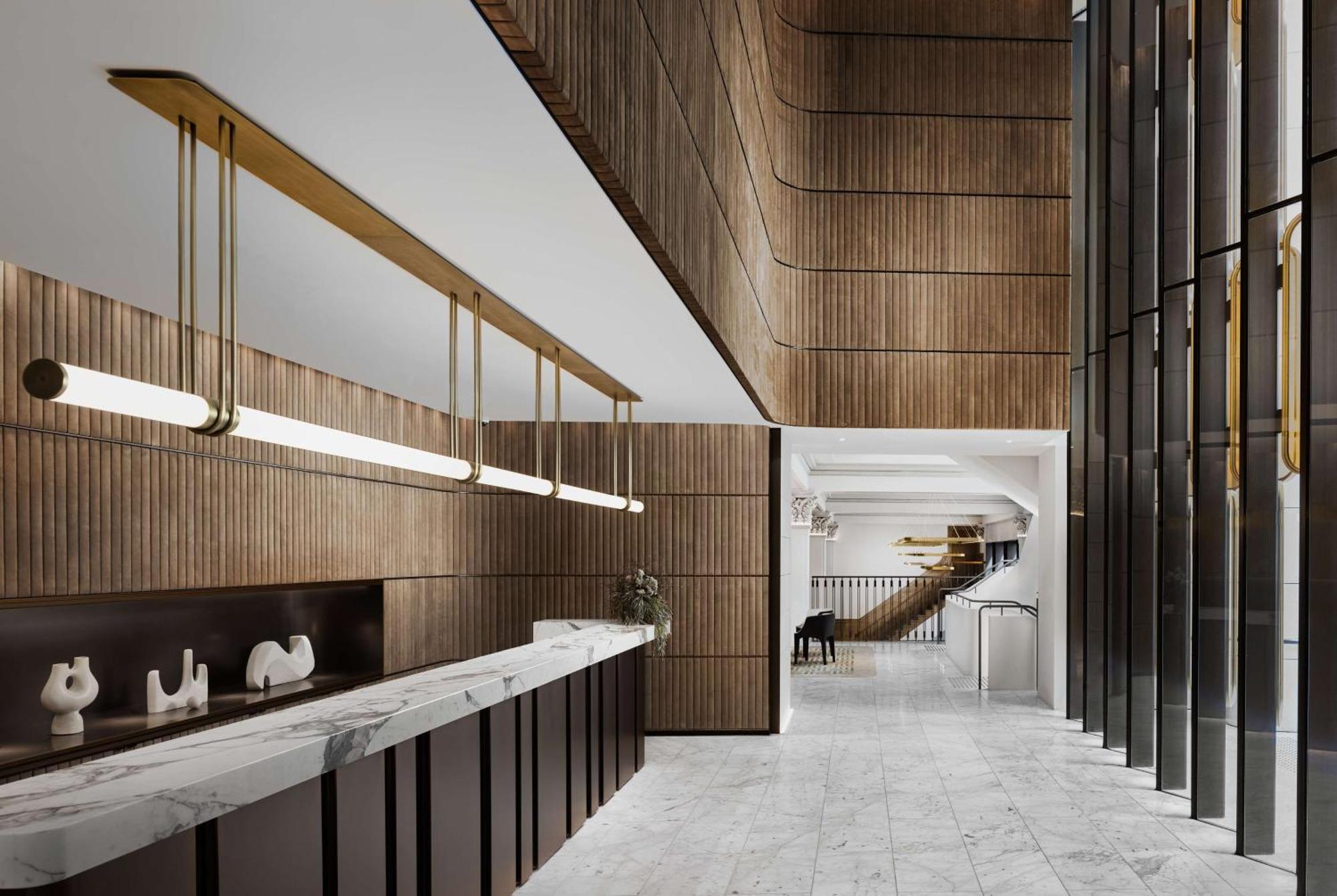 Hilton Melbourne Little Queen Street Eksteriør bilde The interior of the new building